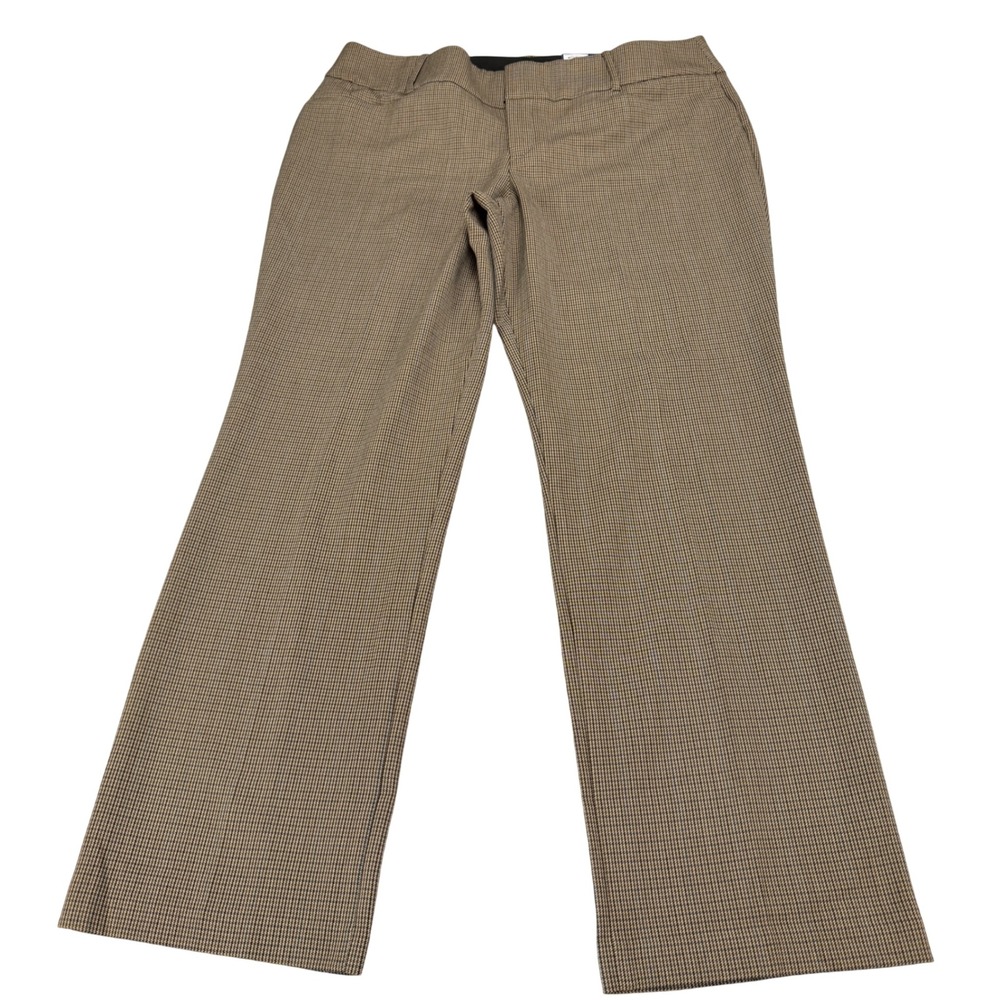 Apt. 9 Tummy Control Bootcut Dress Pants Woman's 18 Brown Mid Rise MSRP $48